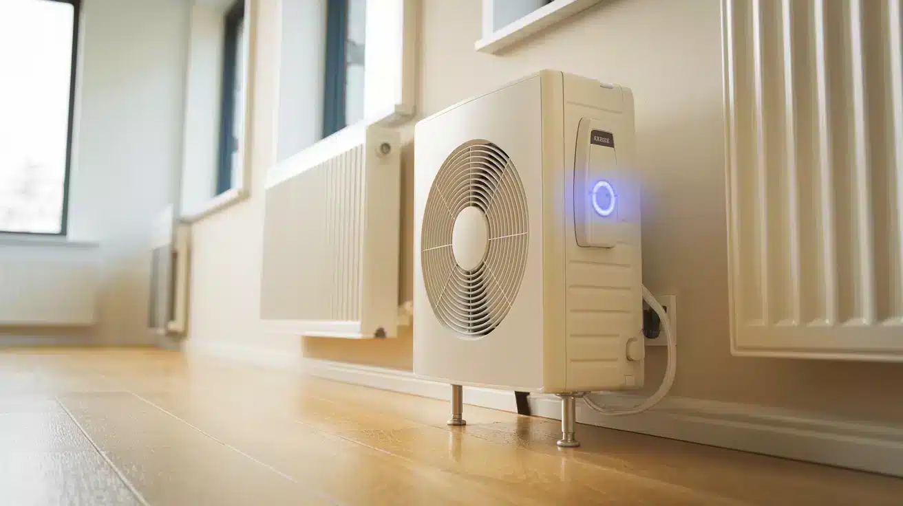 Varmepumpe utedel to innedeler effektiv oppvarming alle behov featured