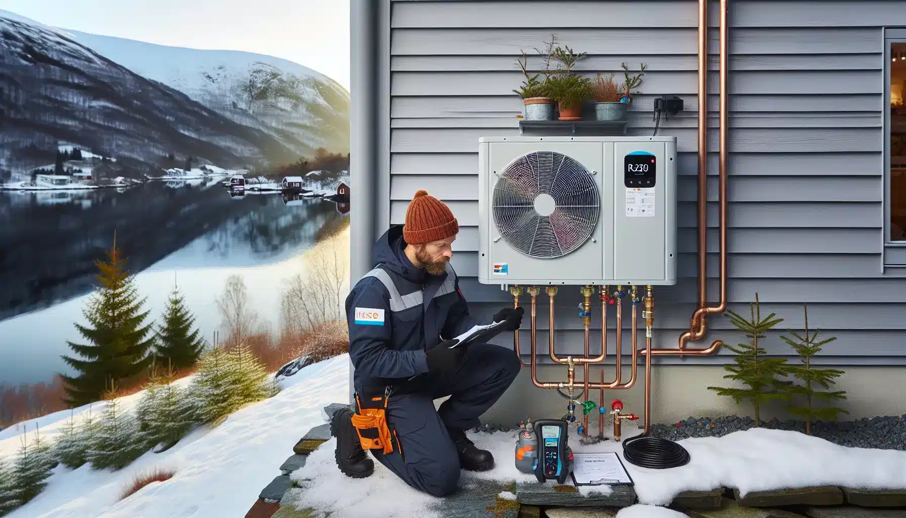 Hvordan velge varmepumpe med lavest mulig miljøavtrykk – illustrasjon