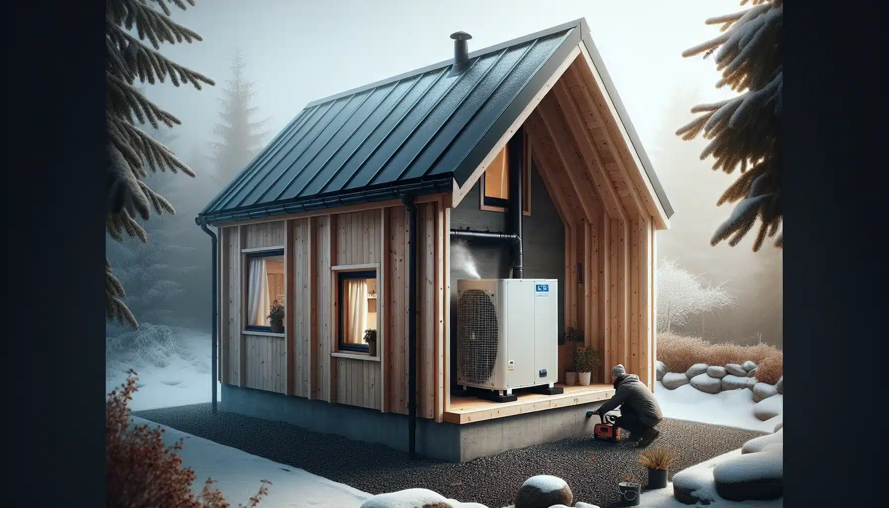 Slik kan du bygge et varmepumpehus selv 2 Slik kan du bygge et varmepumpehus selv – illustrasjon 1