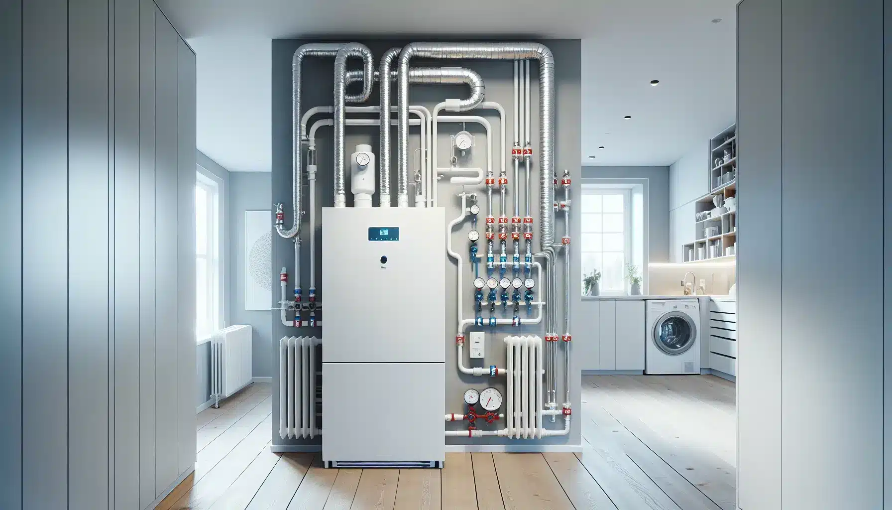 Hvordan fungerer en avtrekksvarmepumpe, og hvem passer den for? 2 En avtrekksvarmepumpe er i utgangspunktet en luft-til-vann-varmepumpe som henter energien sin fra brukt inneluft – altså avtrekksluften fra boligen – illustrasjon