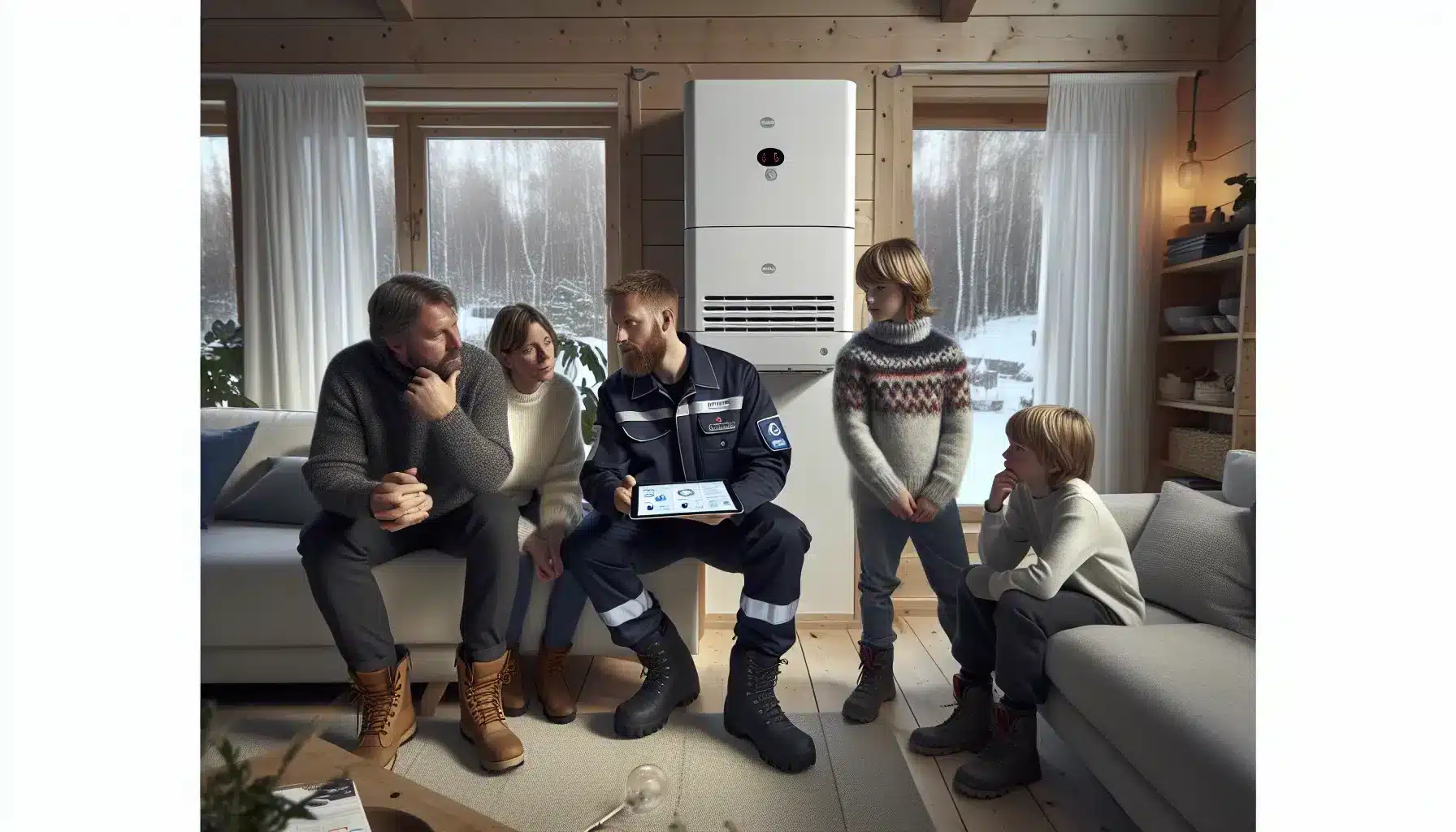 Hvordan velge riktig varmepumpe for store familier – illustrasjon