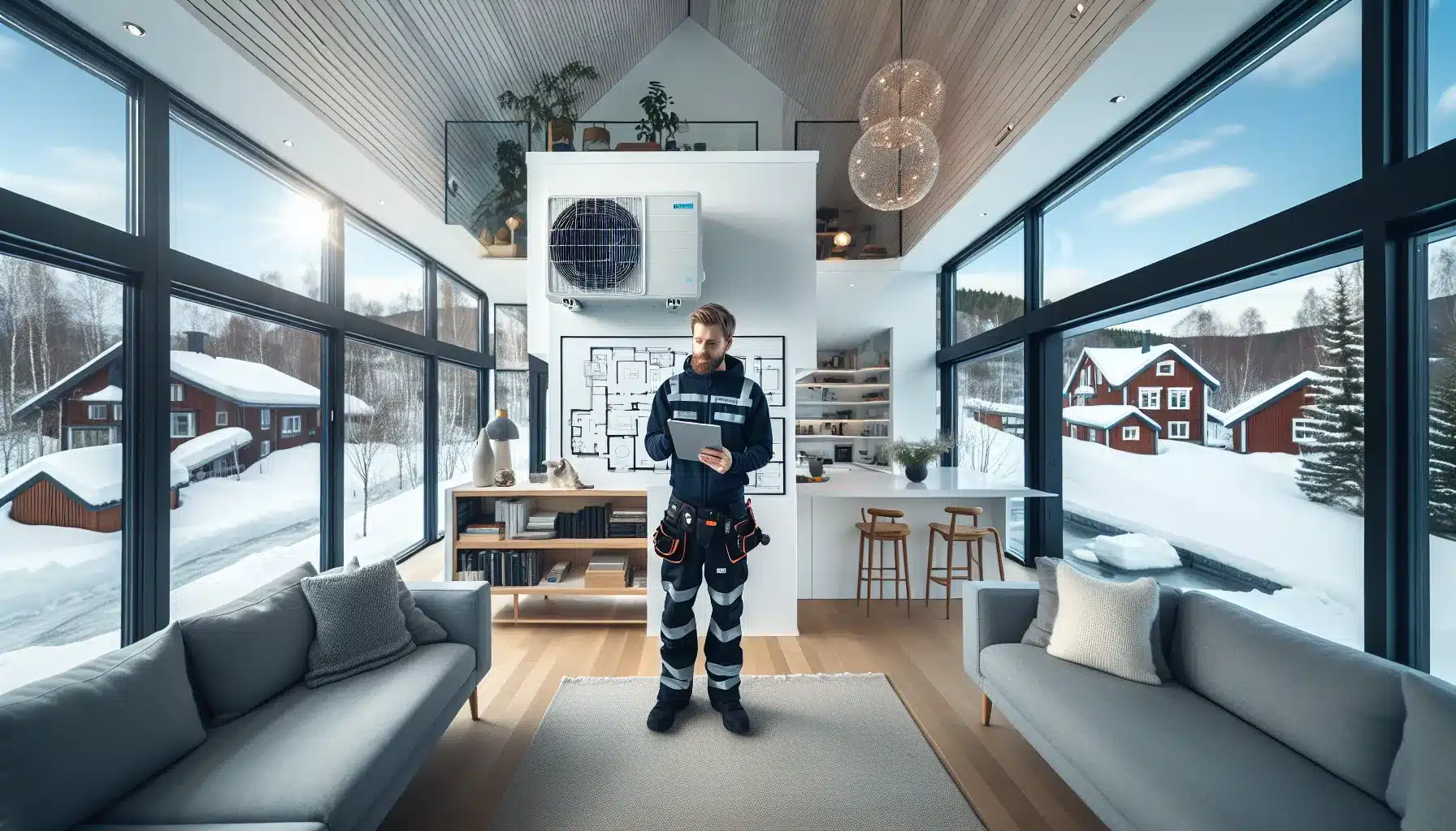 Hvordan velge riktig varmepumpe for boliger med &aring;pen planl&oslash;sning &ndash; illustrasjon 2